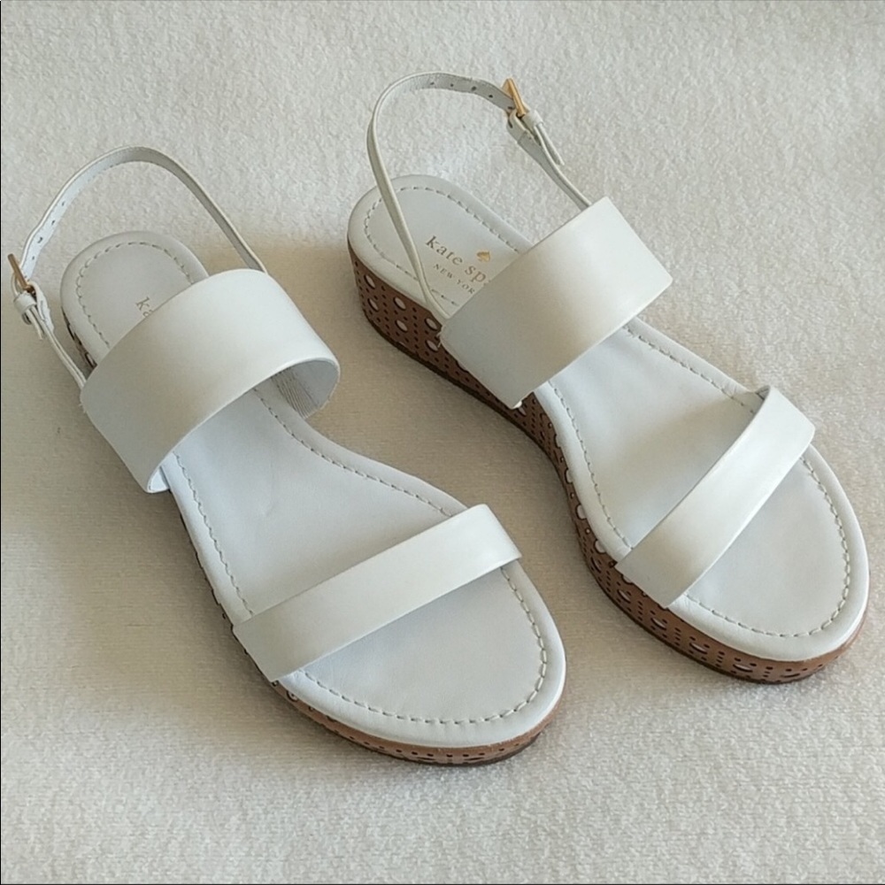 ISO Kate Spade Tasely white sandals US 8